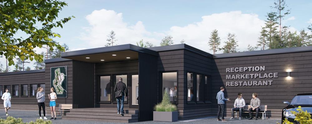 Aurora Village i Luleå. Pressbild: Adapteo