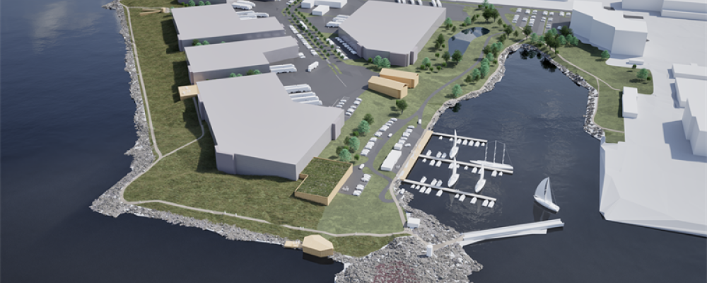 Arendal Port View i Göteborg. Illustration: Platzer Fastigheter AB