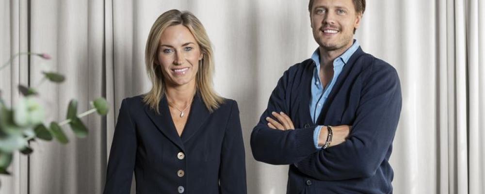 Hjalmar Sigurdarson Head of Capital och Lottie Löf vd. Pressbild: Bostadskreditfonden