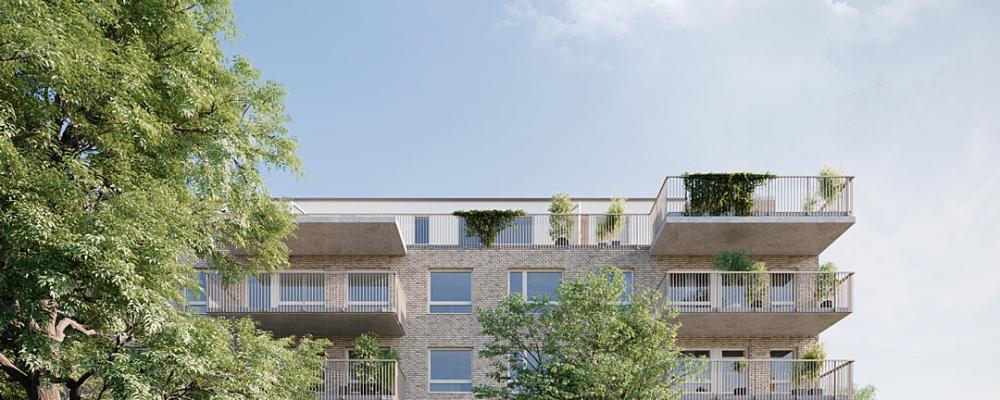 Br Livsglädjen innergård. Pressbild: Riksbyggen