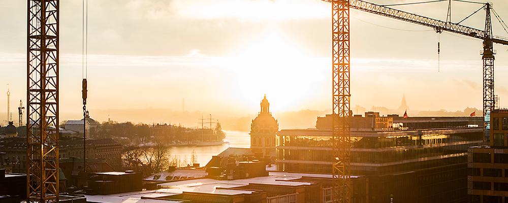 Byggnation. Pressbild: IVL Svenska Miljöinstitutet