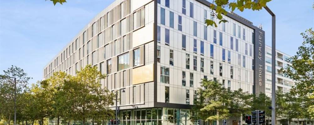 Corem har tecknat ett tioårigt hyresavtal med Elgiganten avseende 3 725 kvm kontorslokaler i Fairway House i Köpenhamn.  Pressbild: Corem