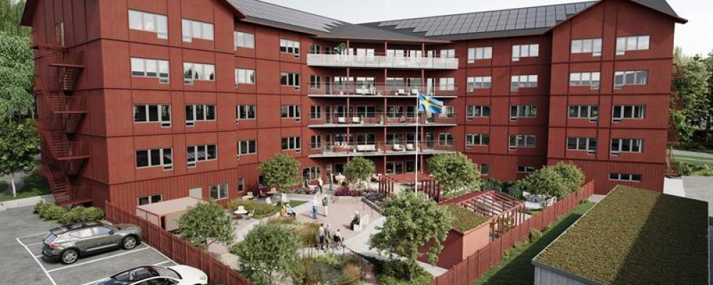 Äldreboendet Haraldsbo i Falun. Pressbild: Skanska