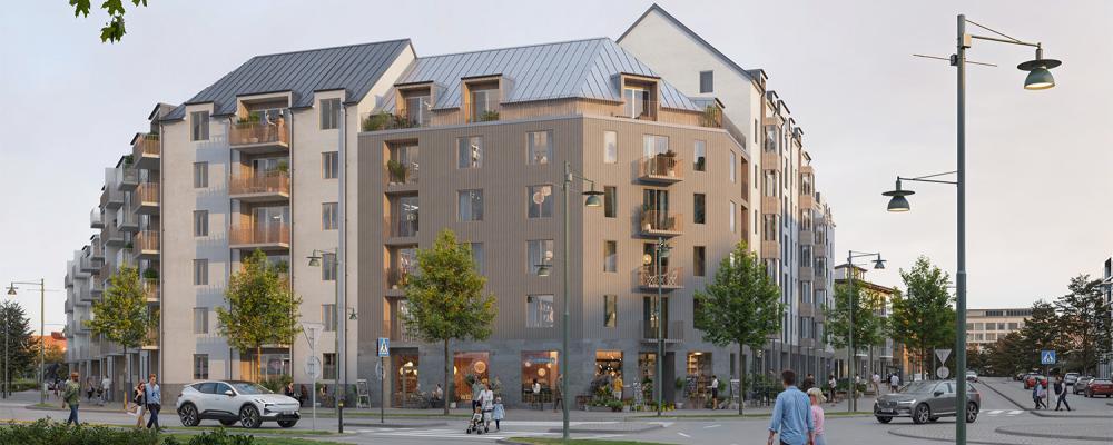 Gärdet i Kungälv - Illustration Arkitema