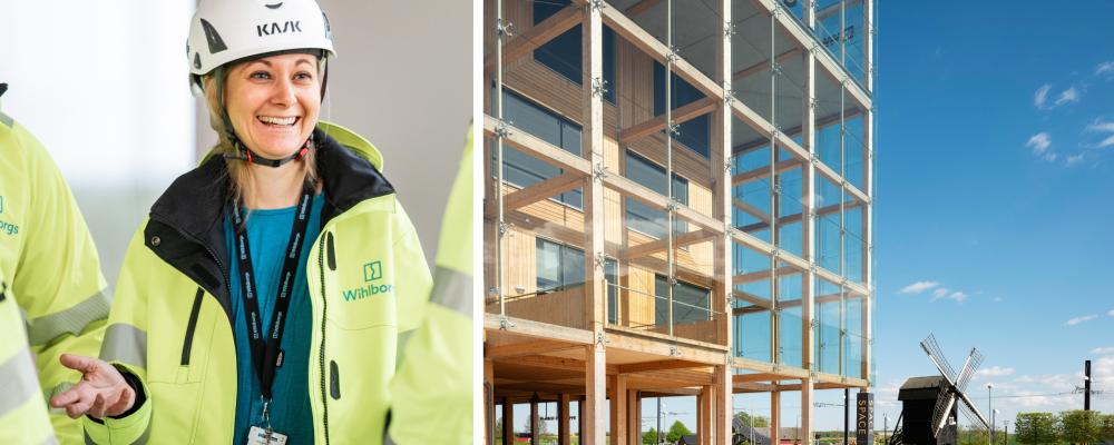 Helena Pålsson, projektledare på Wihlborgs och kontorshuset Space. Pressbild: Whilborgs