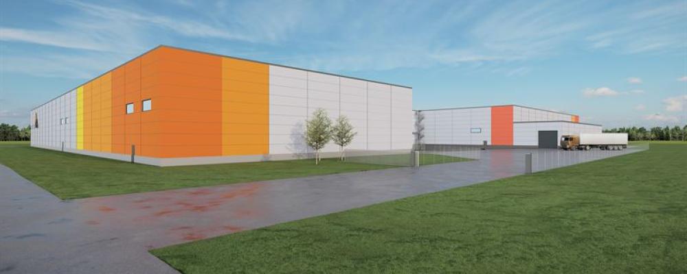 DS Smith tillbyggnad. Pressbild: Nivika Fastigheter AB