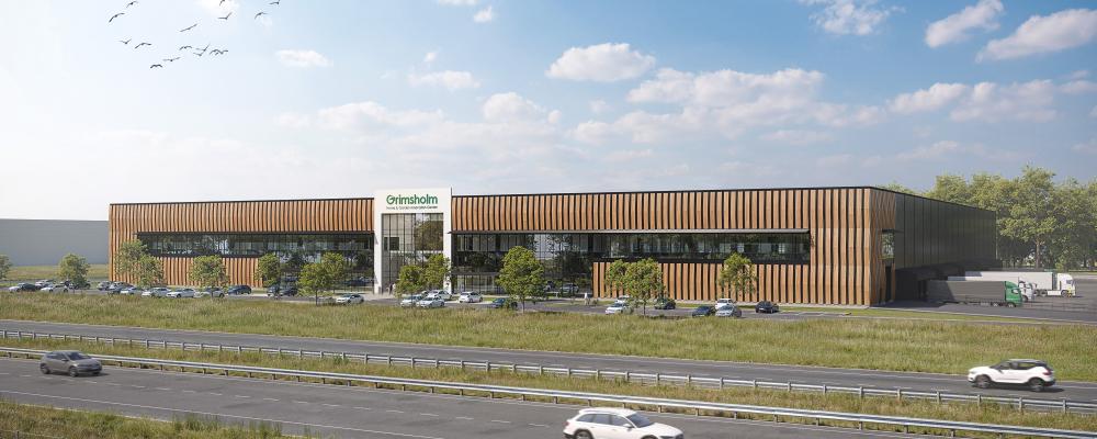 Nordsten Development utvecklar Grimsholm Innovation Center i Falkenberg. Pressbild: Nordsten Development