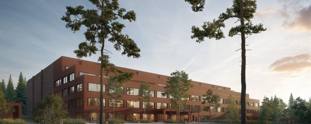 Riksarkivet Härnösand. Arkitektbild (Tengbom Arkitekter)