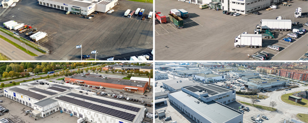 Slättö har genom sin logistik- och lättindustriplattform Evolv förvärvat en portfölj med 24 fastigheter, främst belägna i Linköping, Norrköping, Nyköping och Örebro. Pressbild: Slättö