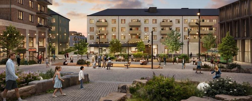 Illustration över Viby Upplands-Bro. Pressbild: Genova