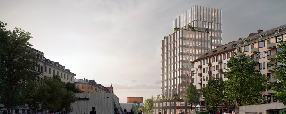Visionsbild Spelbomskan 9. Visionsbild av: White Arkitekter