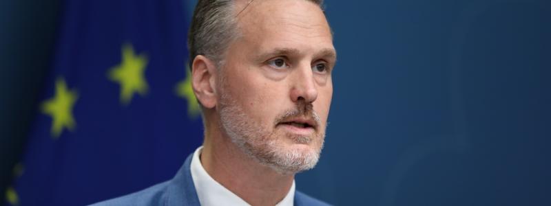 Ali Lorestani/TT: Amorteringskravet och bolånetaket behöver utvärderas igen, enligt finansmarknadsminister Max Elger (S). Arkivbild.