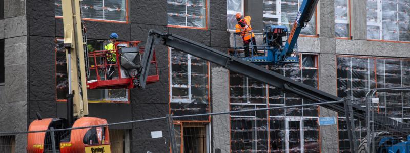 Helena Landstedt/TT: Nu tros bostadsbyggandet minska. Arkivbild.