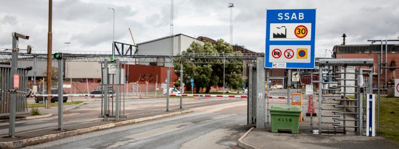 Christine Olsson/TT: SSAB:s anläggning i Oxelösund ska ställas om så att verksamheten drivs med el. Arkivbild.
