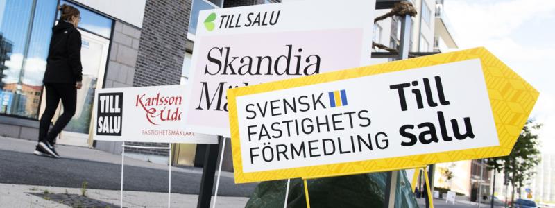 Fredrik Sandberg/TT: Utbudet på bostadsmarknaden är rekordstort. Men köparna avvaktar. Arkivbild.