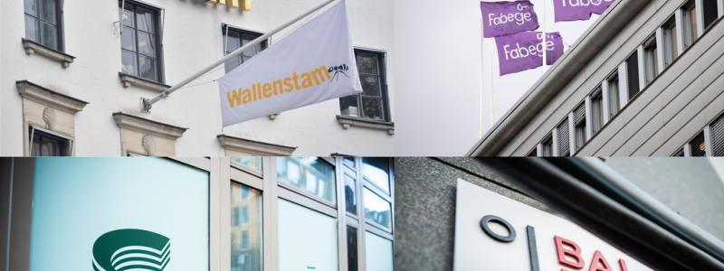 TT Nyhetsbyrån: Fastighetsbolagen kan glädjas åt minskad risk för stora räntehöjningar i bankoron. Men om den håller i sig kan det uppstå finansieringsproblem. Bildmontage.