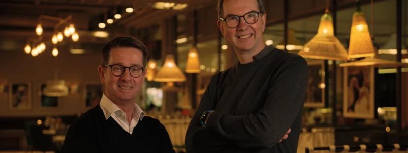 Micael Averborg, affärsenhetschef kommersiellt på Vectura & Dan Jacobson, VD på Urban Deli. Foto: Vectura
