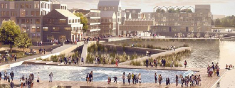 Västerport är namnet på Varbergs nya havsnära stadsdel.