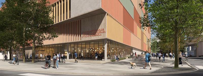 Stockholms konstnärliga högskola. Illustration: 3XN/Atrium Ljungberg
