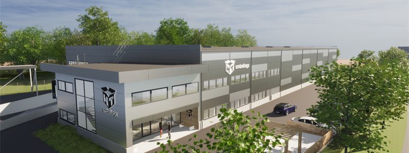 Den nya lager- och logistikanläggning i Öja, Landskrona. Bild: Acrinova