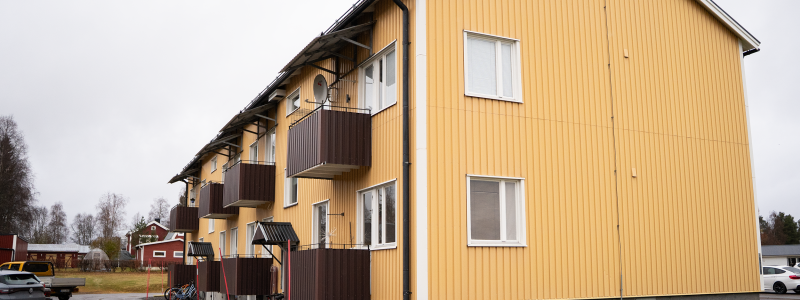 Bostadsrättsföreningen Arvidsjaurhus Nr 1. Pressbild: Energikontor Norr