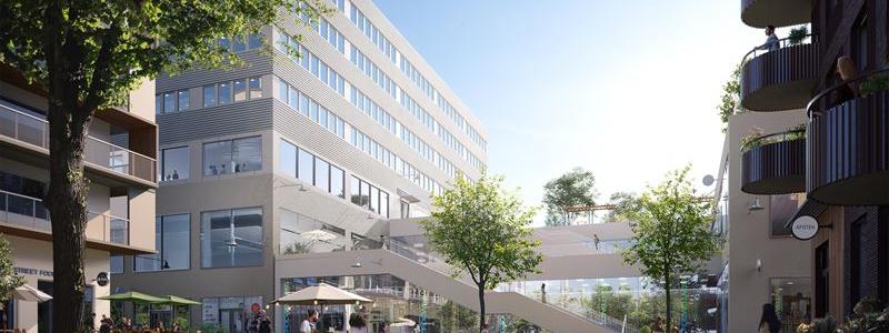 I april nästa år flyttar Ferroamp in i nya kontorslokaler i Umami Park i Hallonbergen, Sundbyberg. Det snabbväxande greentechbolaget flyttar då sitt huvudkontor till 1 750 nyrenoverade kvadratmeter i områdets centralkvarter. Foto: Wallenstam