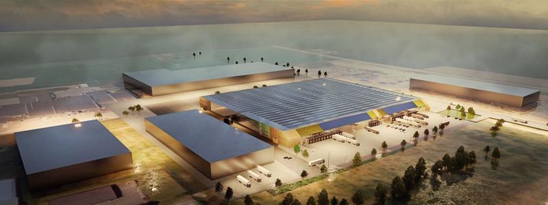 Kronoslätts industripark ligger nära Malmö och Öresundsregionen. Bild: Logicenters