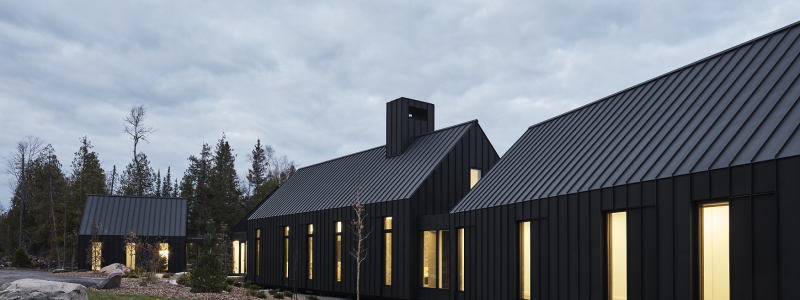 Svart zink kännetecknas av sitt stilrena uttryck och många designmöjligheter. (Foto: Maxime Brouillet/Booth Hansen)