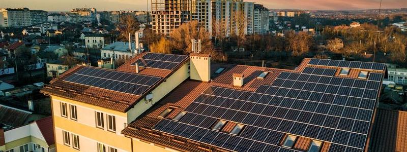 Solpaneler på tak. Pressbild: Bixia