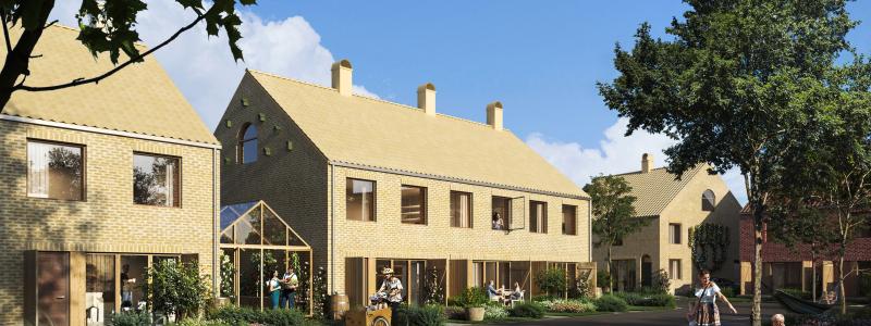 40 radhus och parhus planeras i Västra Ingelstad, Vellinge. Bild: CoForma