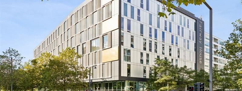 Corem har tecknat ett tioårigt hyresavtal med Elgiganten avseende 3 725 kvm kontorslokaler i Fairway House i Köpenhamn.  Pressbild: Corem