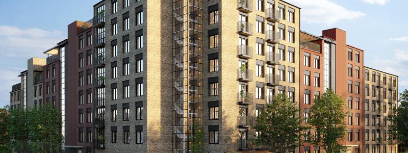 HSB Skånes senaste bostadsprojekt i Lund – HSB brf Fabrikören på Västerbro. Pressbild: HSB Regionalt