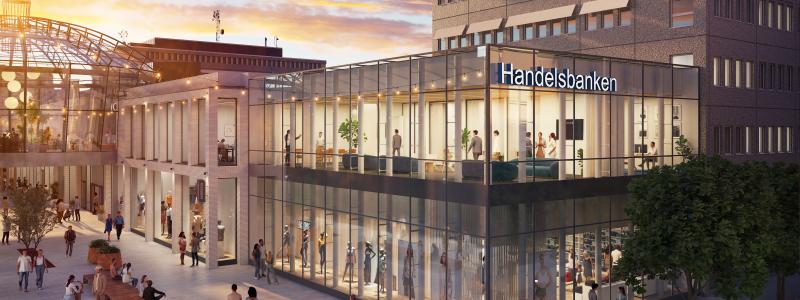 Hendelsbanken visionbild av Lundbergs Fastigheter.