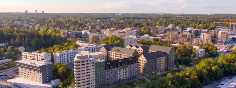Bostadskvarter stå klart i östra Roslags-Näsby. Pressbild: Hanssons Hus