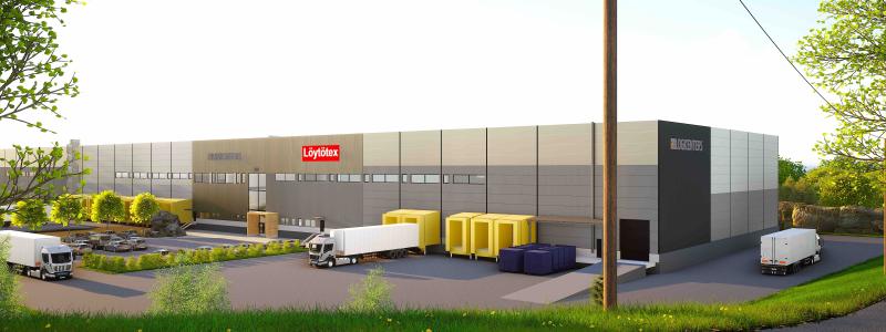 Anläggningen beräknas vara färdigställd i början av 2025. Bild: Logicenters