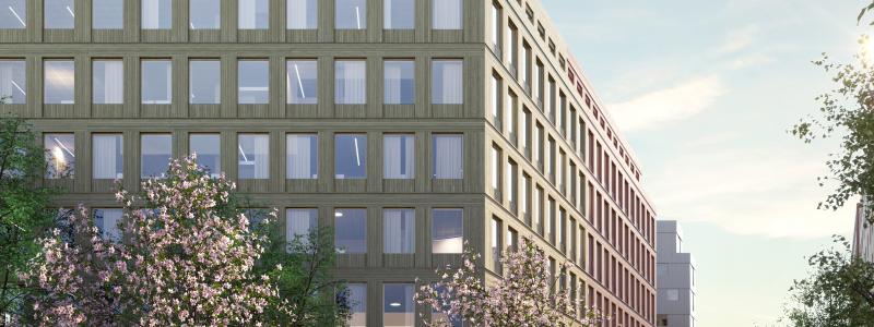Hjärtat, exteriör fr parken. Pressbild: Arkitekt Krook ochTjäder