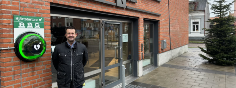 TrelleborgsHem satsar på hjärtstartare. Foto: TrelleborgsHem