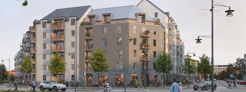 Gärdet i Kungälv - Illustration Arkitema