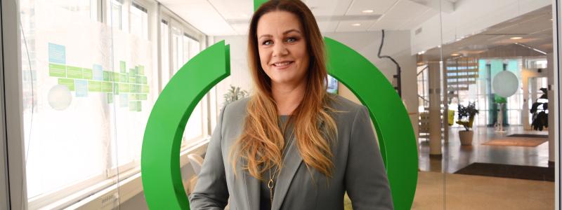 Schneider Electrics VD Jenny Larsson.