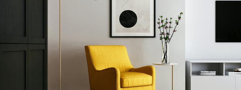 Gul fåtölj. Foto: Kam Idris / Unsplash