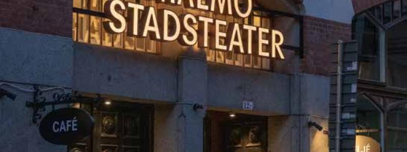 Malmö Stadsteater utsågs till vinnare i kategorin årets enstaka skylt. Foto: Accus