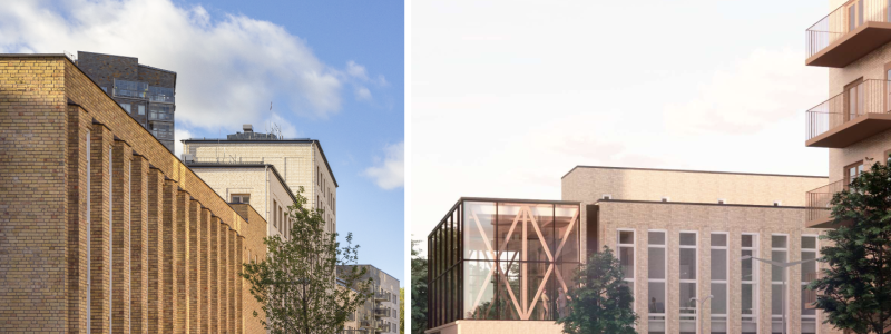 Kraftcentralen Beviljat bygglov Foto Johan Strindberg. Illustration: HSARK.