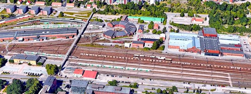 I Logomo, till höger i bilden, förenas historiska industrimiljöer med moderna utrymmen och nytänkande planlösningar. Foto: Logomo