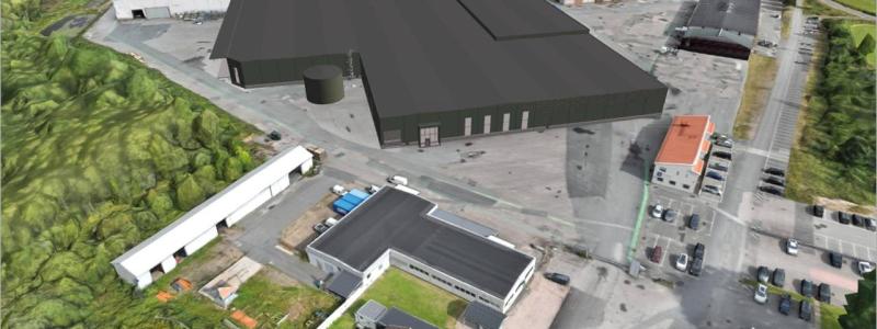 Ny husfabrik i Myrensjö. Pressbild: OBOS