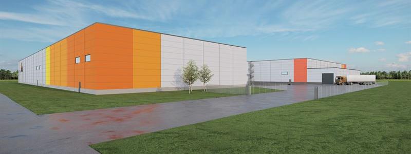 DS Smith tillbyggnad. Pressbild: Nivika Fastigheter AB