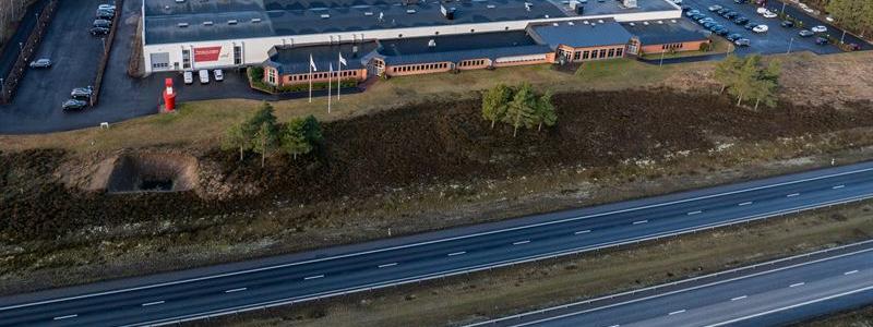 Nivika förvärvar kommersiell fastighet för 105 miljoner kronor utmed E4. Pressbild: Nivika Fastigheter AB