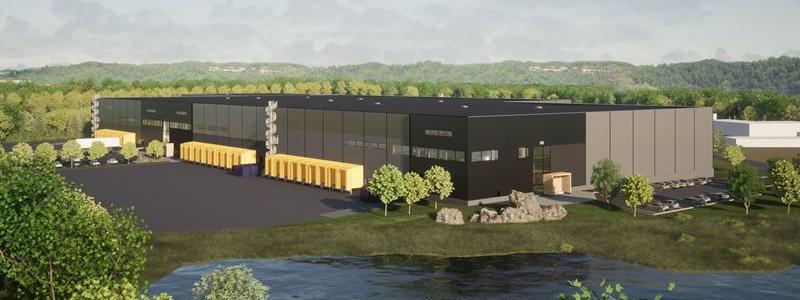 Det blivande logistikcentret i Finland Bild: Nrep Logicenters