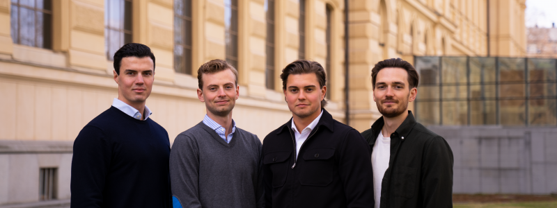 Filip Schröder COO, Tor Andersch CTO, Alexander Olsson CEO, Andreas Eriksson CPO. Foto: Pigello