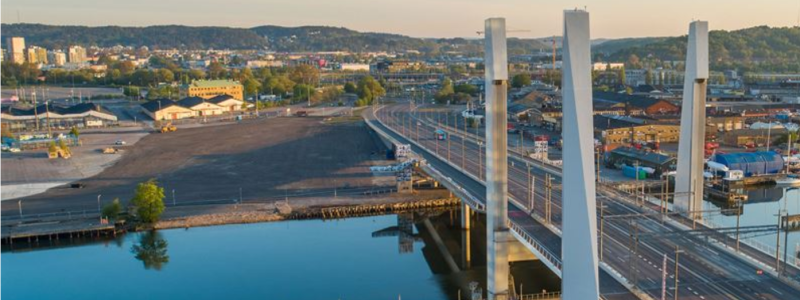 Här i Göteborgs frihamn kommer Polestars nya huvudkontor att ligga. Foto: Polestar