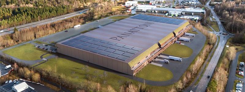 Panattonis nya logistikpark i Mölnlycke. Bild: Panattoni